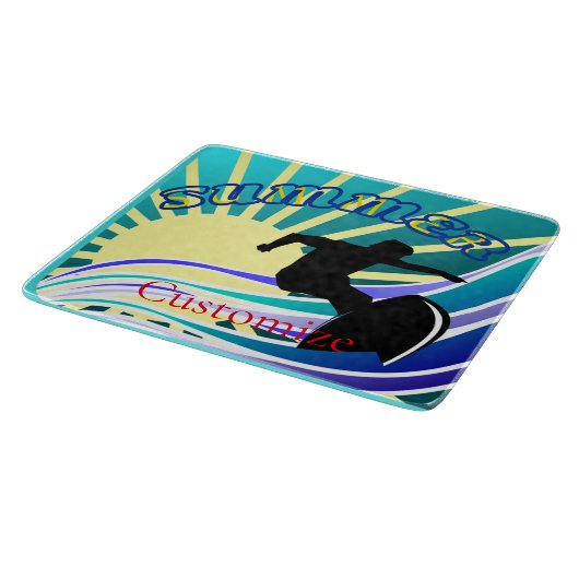 Planche À Découper Été Surf Fun Thunder_Cove (Coin)