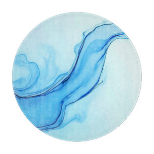 Planche À Découper Éthéal Blue Liquide Art Éperal