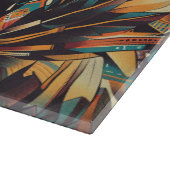 Planche À Découper Ethereal Sapphire "Motif Mésoaméricain" en verre P (Coin)