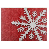 Planche À Découper Étincelles rouges de Noël (Devant)