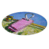 Planche À Découper Étiquette Rose (Coin)