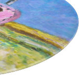 Planche À Découper Étiquette Rose (Coin)