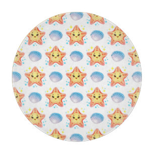Planche À Découper ⭐ Étoile de mer mignonne et charme océanique de co