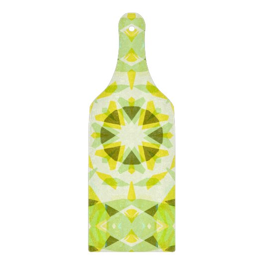 Planche À Découper Étoile d'été jaune vif vert étoile Dopamine Décor (Devant)