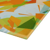 Planche À Découper Étoile verte orange vif Kitsch Eclectique (Coin)