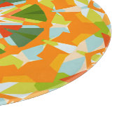 Planche À Découper Étoile verte orange vif Kitsch Eclectique (Coin)