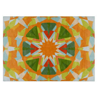 Planche À Découper Étoile verte orange vif Kitsch Eclectique