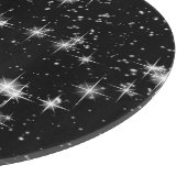 Planche À Découper Étoiles brillantes lumineuses dans l'espace (Coin)