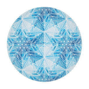 Planche À Découper Etoiles congelées, Snowflakes Motif sans couture.