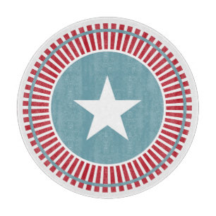 Planche À Découper Étoiles et rayures 4 juillet plateau de coupe en v