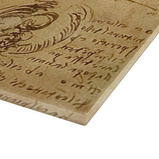 Planche À Découper Étude de foetus de bébé par Leonardo da Vinci (Coin)