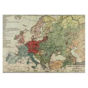 Planche À Découper Europe Carte Pays Antique Mondiale