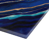 Planche À Découper Evil Bleu Agate Géode Ditital Art (Coin)