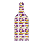 Planche À Découper Exécuter Embrasser la vie violet jaune (Devant)