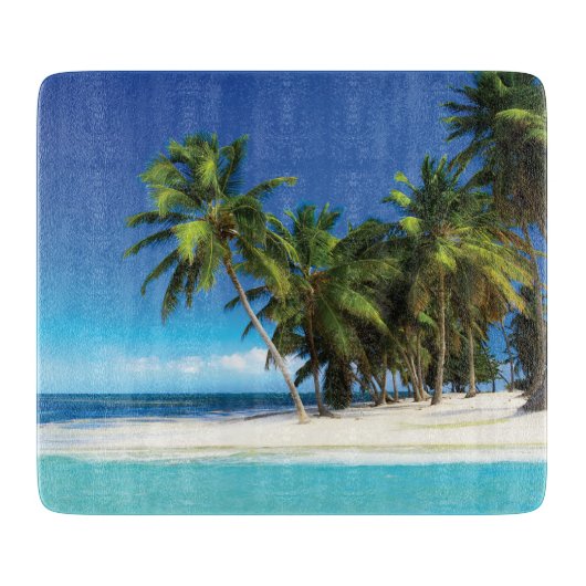 Planche À Découper Exotic beach throw pillow (Devant)