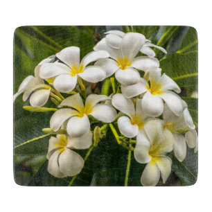 Planche à découper exotique de Plumeria d'île