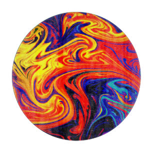 Planche À Découper Exploration Du Motif Abstrait Coloré