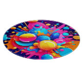 Planche À Découper Explosion colorée de bulle (Coin)