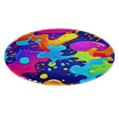 Planche À Découper Explosion d'art de couleur vibrante (Coin)