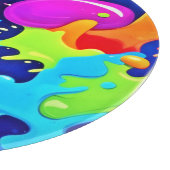 Planche À Découper Explosion d'art de couleur vibrante (Coin)