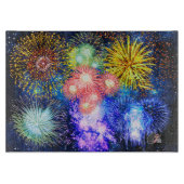 Planche À Découper Explosion de feux d'artifice (Devant)