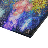 Planche À Découper Explosion de feux d'artifice (Coin)