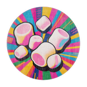 Planche À Découper Explosion de guimauve Pop Art
