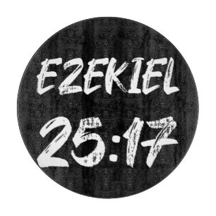 Planche À Découper Ézéchiel 25 17 Typographie Grunge Étiquette