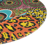 Planche À Découper Fabric africain : Patchwork d'animaux sauvages. (Coin)