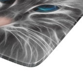 Planche À Découper Face de chat bleu magnifique (Coin)