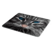 Planche À Découper Face de chat bleu magnifique (Coin)