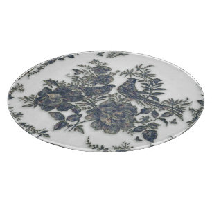 Planche À Découper Faisans dans les fleurs    