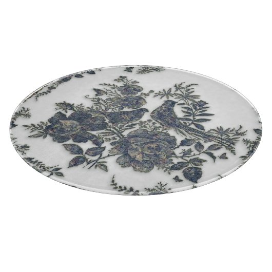 Planche À Découper Faisans dans les fleurs (Coin)