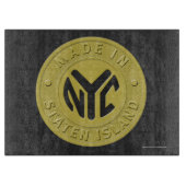 Planche À Découper Fait À New York Staten Island (Devant)