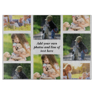 Planche À Découper Faites votre propre collage photo et texte