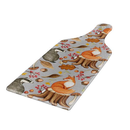 Planche À Découper Fall Leaves Badger & Fox Motif (Coin)