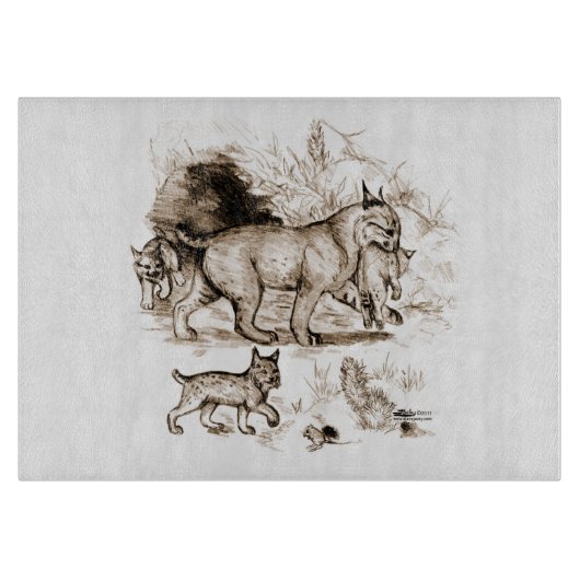 Planche À Découper Famille Bobcat (Devant)