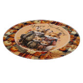 Planche À Découper Famille de Foxes Bons thanksgivings Citrouilles Pl (Coin)