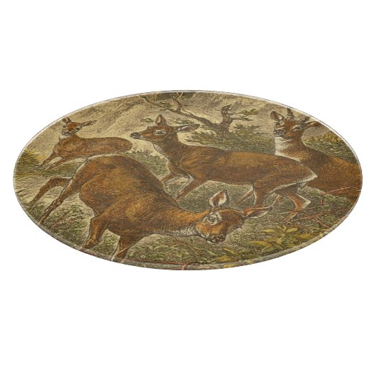 Planche À Découper Famille de Roe - Cerfs dans une forêt (Coin)