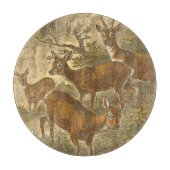 Planche À Découper Famille de Roe - Cerfs dans une forêt (Devant)