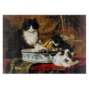 Planche À Découper Famille des chats, Henriëtte Ronner-Knip