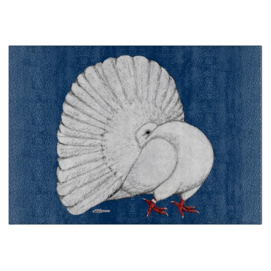 Planche À Découper Fantail Pigeon White (Devant)