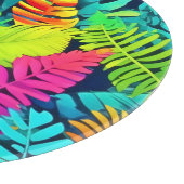Planche À Découper Fantaisie de la Forêt Tropicale Néon (Coin)