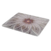 Planche À Découper Fantaisie florale, fleur pastel moderne abstraite (Coin)