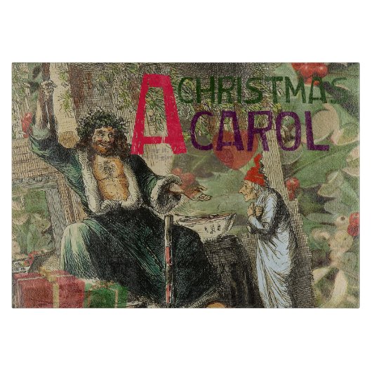 Planche À Découper Fantôme de Noël Illustration actuelle Scrooge (Devant)