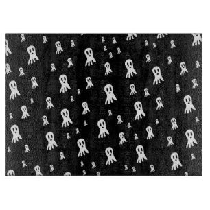 Planche À Découper Fantômes d'Halloween foncé