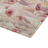 Planche À Découper Fard à joues crème bordeaux floral Baby Shower (Coin)