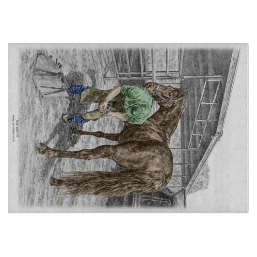 Planche À Découper Farrier Blacksmith Chaussure Cheval (Devant)