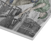 Planche À Découper Farrier Blacksmith en utilisant Anvil (Coin)