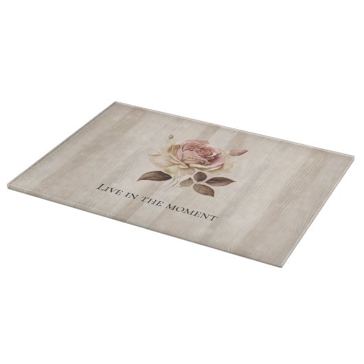 Planche À Découper Faux Crème Rustique Rose Bois (Coin)